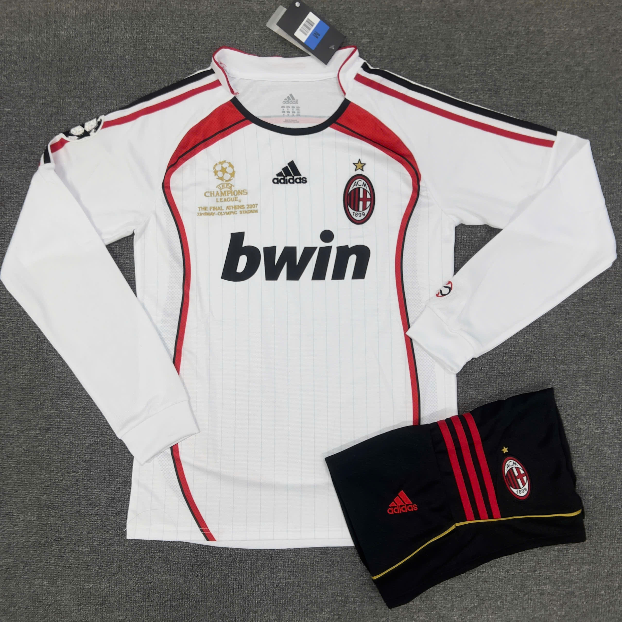 BỘ AC MILAN 2007 RETRO VÔ ĐỊCH C1 BẢN DÀI TAY