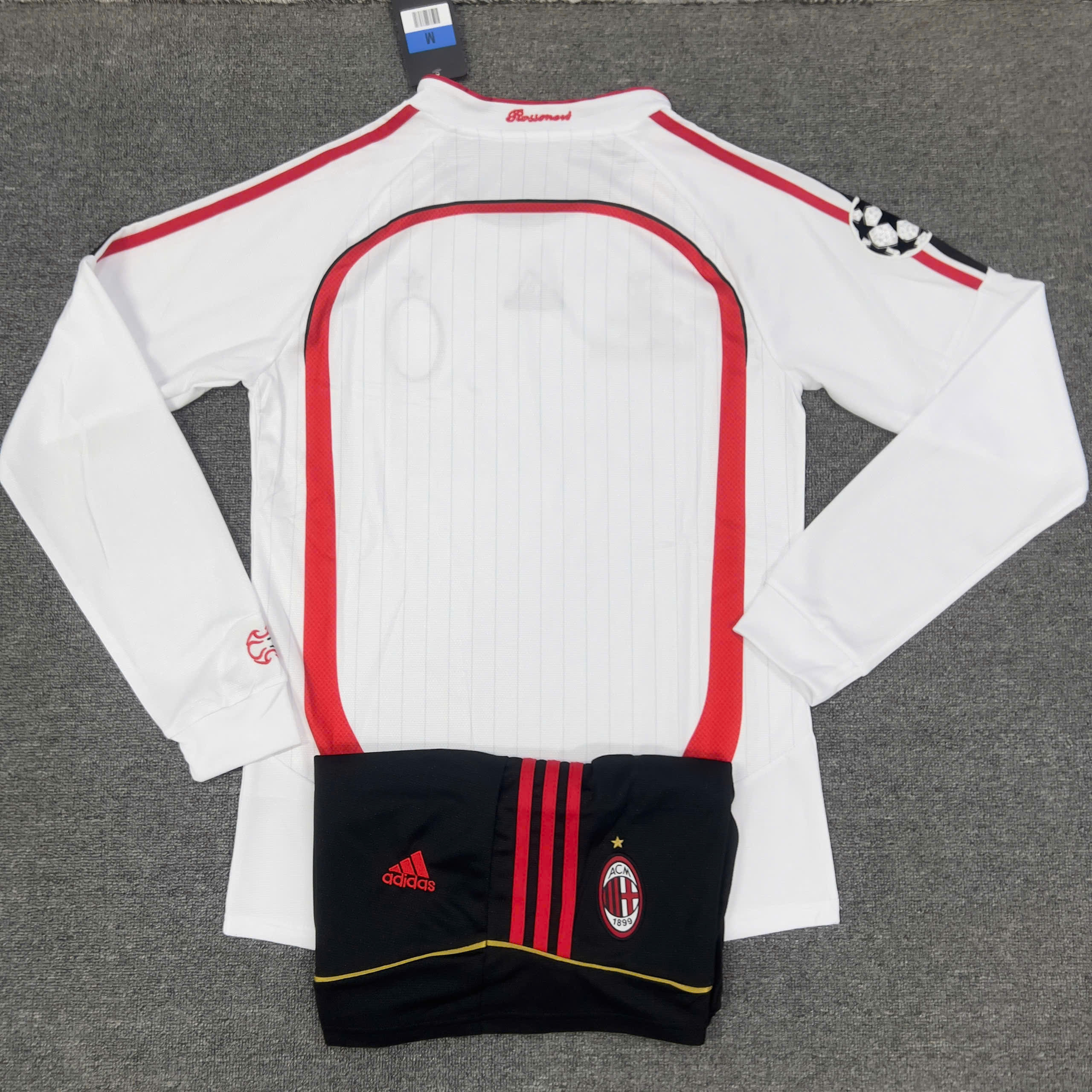 BỘ AC MILAN 2007 RETRO VÔ ĐỊCH C1 BẢN DÀI TAY - Ảnh 2